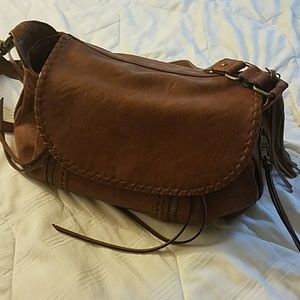 Steve Madden Leather Saddlebag purse/satchel